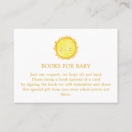 Sun Books for Baby Enclosure Kaart Visitekaartje