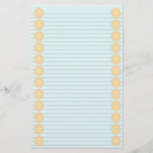 Sun Border stationery-optionele lijnen Briefpapier
