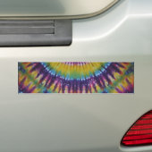 Sun Burst Tie Dye Bumpersticker (Op auto)