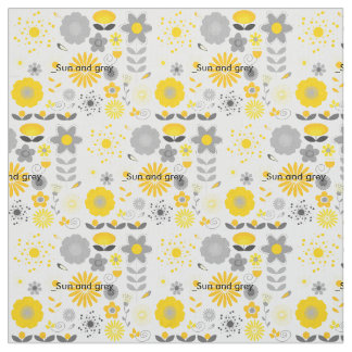 Sun but Grey Stof