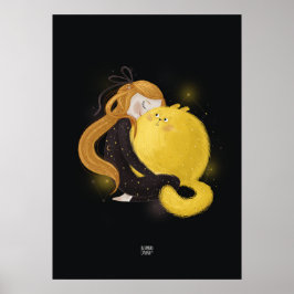 SUN CAT van Alexandra Dikaia Poster
