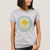 Sun Chalkboard Hearts and Crossed Arrows T-shirt (Voorkant)