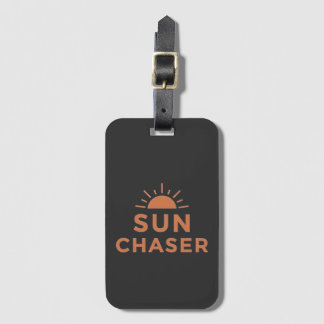 Sun Chaser Bold Sunset Typography Graphic Bagagelabel