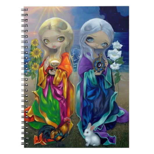"Sun Child and Moon Child"-laptop Notitieboek (Voorkant)