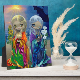 "Sun Child and Moon Child" Plaque Fotoplaat