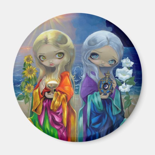 "Sun Child en Moon Child" Magneet (Voorkant)