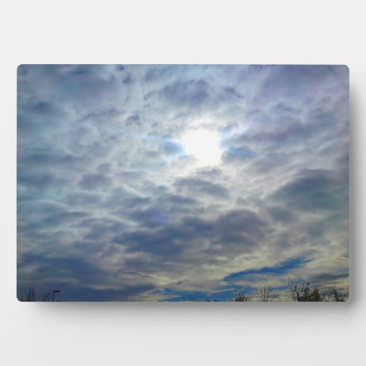 Sun Clouds Photo Plaque Fotoplaat (voorkant)