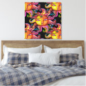 SUN Contemeigedhedendaagse canvas Afdruk (Insitu (Slaapkamer))