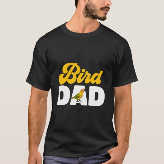 Sun Conure Bird Dad Parrot Bird Conure T-shirt (Voorkant)