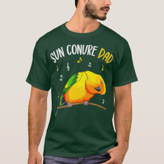 Sun Conure Dad Funny Parrot Bird Lover Mannen T-shirt