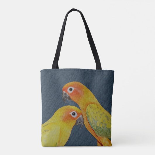 Sun Conure Parrot Pair Draagtas (Achterkant)