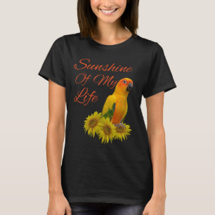 Sun Conure Parrot Sunshine Sunflower T-shirt