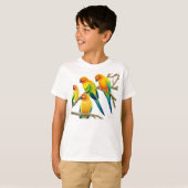 Sun Conure Parrots le T-shirt d'enfants (Devant entier)
