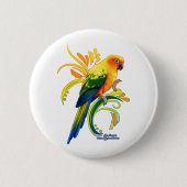 Sun Conure Ronde Button 5,7 Cm (Voorkant)