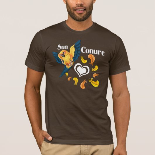 Sun Conure T-shirt (Donker) (Voorkant)