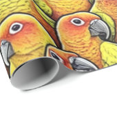 Sun Conures Cadeaupapier (Rol Hoek)