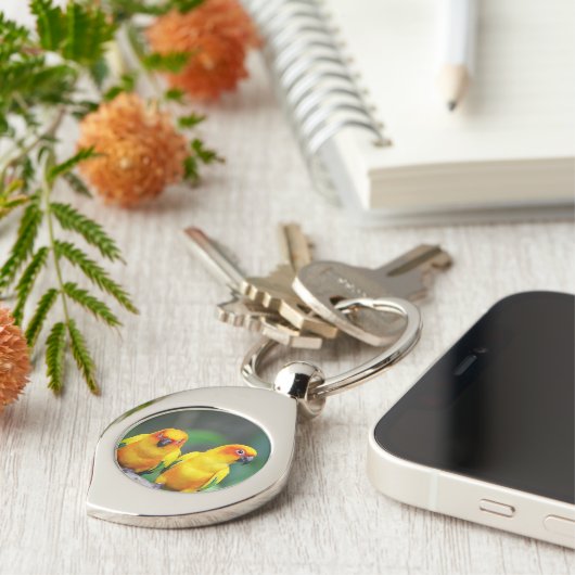 Sun Conures Sleutelhanger (Zijkant)