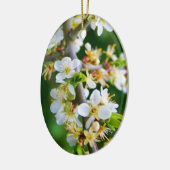 Sun-Dapped Spring Hawthorn Keramisch Ornament (Links)