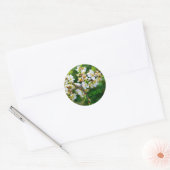 Sun-Dapped Spring Hawthorn Ronde Sticker (Envelop)