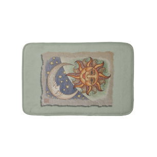 ~ Sun de tapis de bain et lune