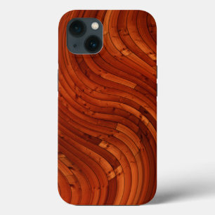 Sun Deck - Red Wooden Pine Knot iPhone 13 Hoesje