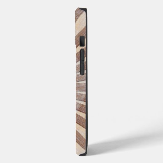 Sun Deck - Striped Wooden Sunburst Case-Mate iPhone Case (Achterkant / Links)