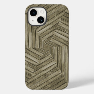 Sun Deck - Weathered Wooden Starburst Case-Mate iPhone 14 Hoesje