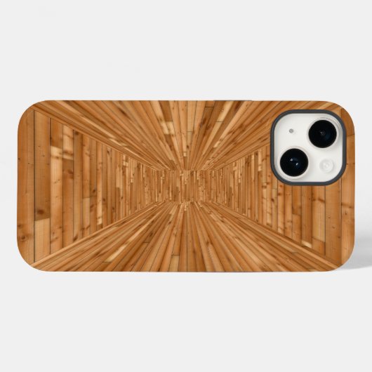 Sun Deck - Wooden Box Illusion Case-Mate iPhone Case (Achterkant (horizontaal))