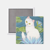 Sun Dieu Chat Carré Magnet Moussart (Recto/Verso)