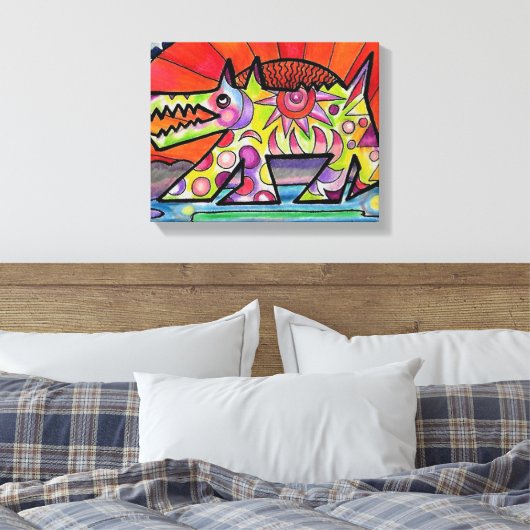 Sun Dog #1 Canvas Afdruk (Insitu (Slaapkamer))