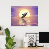 Sun Dolphin Poster (Thuiskantoor)