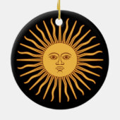 Sun Double Sided Ornament Round (Achterkant)
