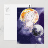 Sun Earth en Moon Goddess Briefkaart (Voorkant / Achterkant)
