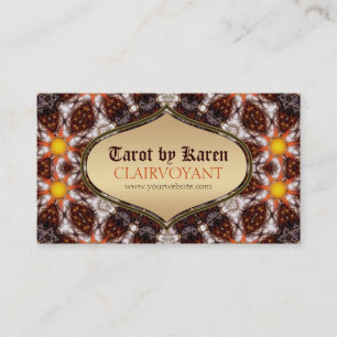 Sun Earth Goddess Tarot Visitekaartjes