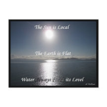 Sun Earth Water Briefkaart - FLat Earth Meme