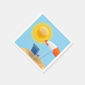 Sun en Beach Umbrella Servetten (Hoek)