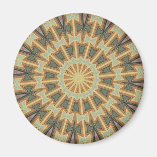 Sun en Cactus Kaleidoscope Magnet Magneet