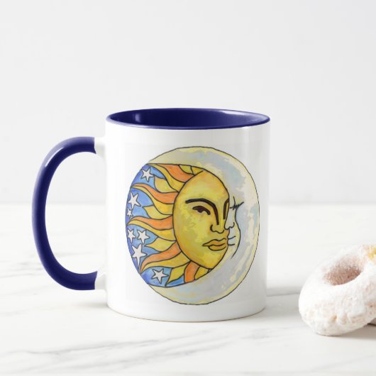 Sun en Moon 2 Mok (Met donut)