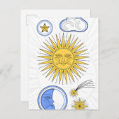  Sun en Moon Aankondigingskaart (Voorkant / Achterkant)