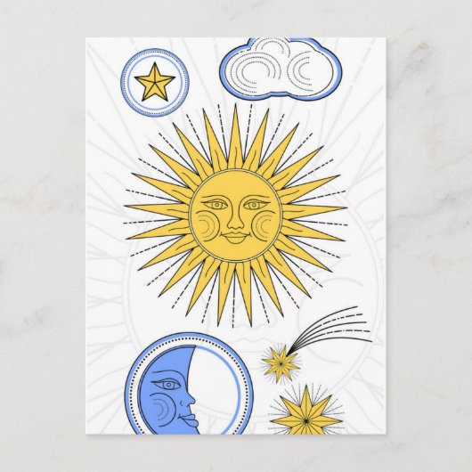  Sun en Moon Aankondigingskaart (Voorkant)