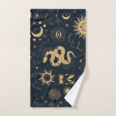 Sun en Moon-Astronomy Witch Handdoek (Handdoek)
