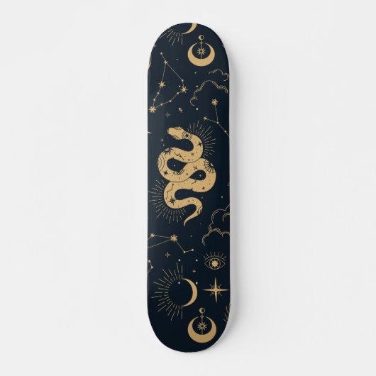 Sun en Moon-Astronomy Witch Skateboard (Voorkant)