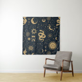 Sun en Moon-Astronomy Witch Wandkleed (In situ)