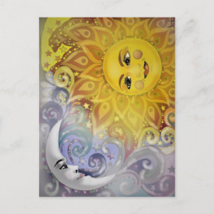 Sun en Moon Briefkaart