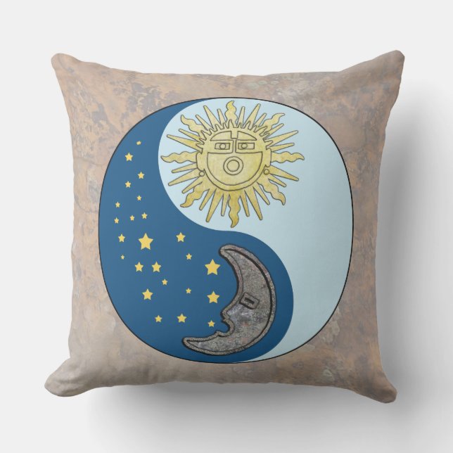 Sun en Moon Buitenkussen (Voorkant)