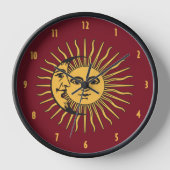 Sun en Moon Faces Boho Gold en Red (Voorkant)
