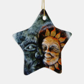 Sun en Moon Faith Star Keramisch Ornament (Rechts)
