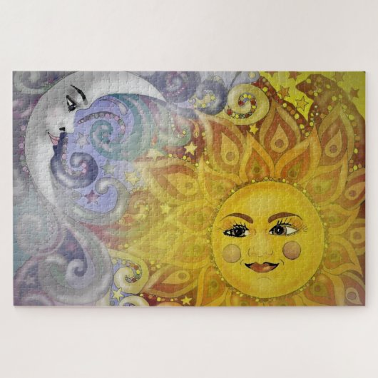 Sun en Moon Legpuzzel (Horizontaal)