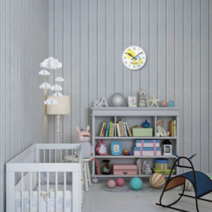 Sun en Moon Nursery Monogrammed Ronde Klok