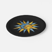Sun en Moon Papieren Bordje (Gekanteld)